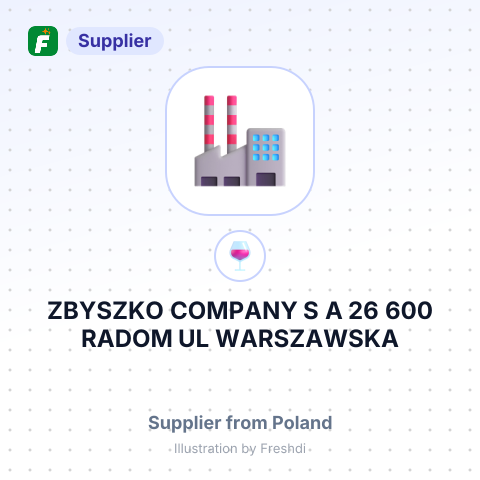 ZBYSZKO COMPANY S A 26 600 RADOM UL WARSZAWSKA 239 ПОЛЬЩА – summary card, no photo uploaded yet