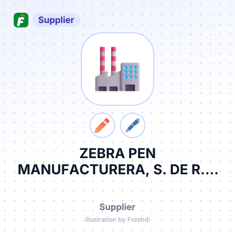 ZEBRA PEN MANUFACTURERA, S. DE R.L. DE C. V – summary card, no photo uploaded yet