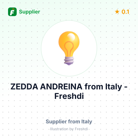 ZEDDA ANDREINA – summary card, no photo uploaded yet