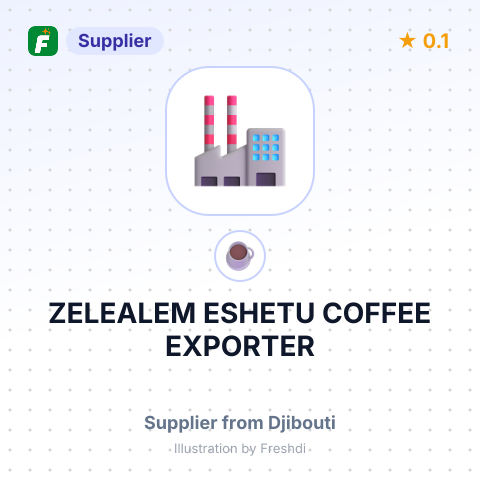 ZELEALEM ESHETU COFFEE EXPORTER – summary card, no photo uploaded yet
