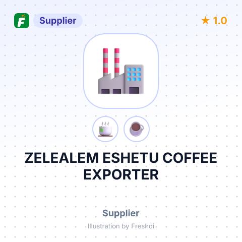 ZELEALEM ESHETU COFFEE EXPORTER – summary card, no photo uploaded yet