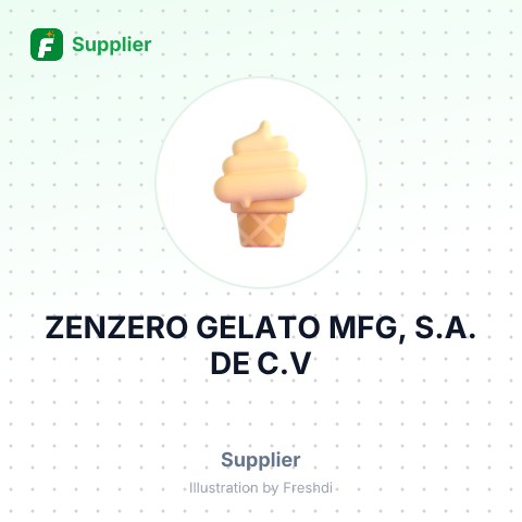 ZENZERO GELATO MFG, S.A. DE C.V – summary card, no photo uploaded yet