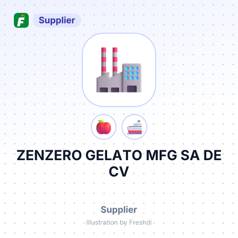 ZENZERO GELATO MFG SA DE CV – summary card, no photo uploaded yet