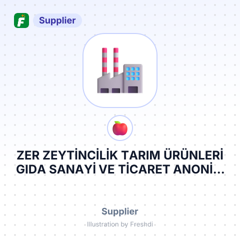ZER ZEYTİNCİLİK TARIM ÜRÜNLERİ GIDA SANAYİ VE TİCARET ANONİM ŞİRKETİ – summary card, no photo uploaded yet