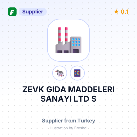 ZEVK GIDA MADDELERI SANAYI LTD S – summary card, no photo uploaded yet