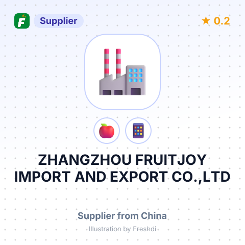 ZHANGZHOU FRUITJOY IMPORT AND EXPORT CO.,LTD – summary card, no photo uploaded yet