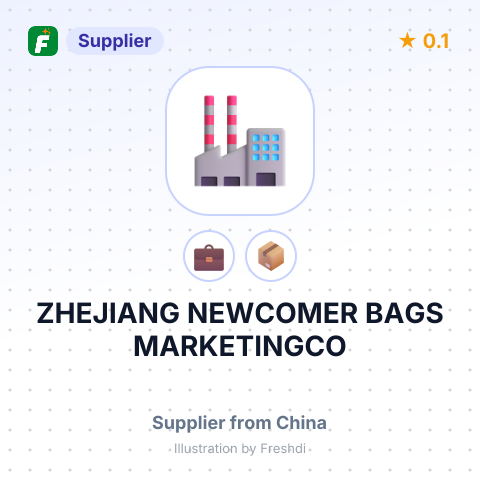 ZHEJIANG NEWCOMER BAGS MARKETINGCO – summary card, no photo uploaded yet