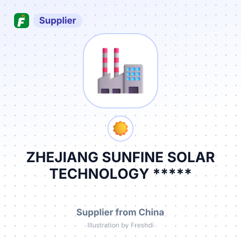 ZHEJIANG SUNFINE SOLAR TECHNOLOGY ***** – summary card, no photo uploaded yet