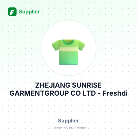 ZHEJIANG SUNRISE GARMENTGROUP CO LTD – summary card, no photo uploaded yet