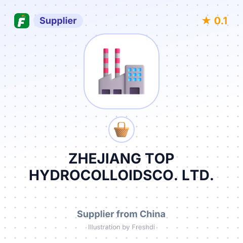 ZHEJIANG TOP HYDROCOLLOIDSCO., LTD. – summary card, no photo uploaded yet
