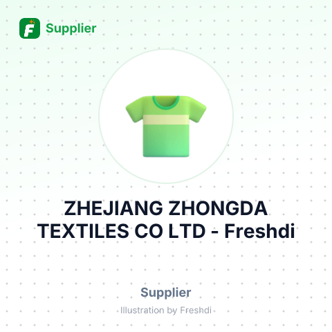ZHEJIANG ZHONGDA TEXTILES CO LTD – summary card, no photo uploaded yet