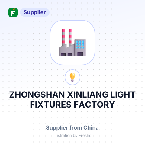 ZHONGSHAN XINLIANG LIGHT FIXTURES FACTORY – summary card, no photo uploaded yet