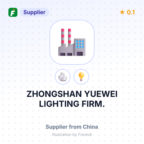 ZHONGSHAN YUEWEI LIGHTING FIRM. – summary card, no photo uploaded yet