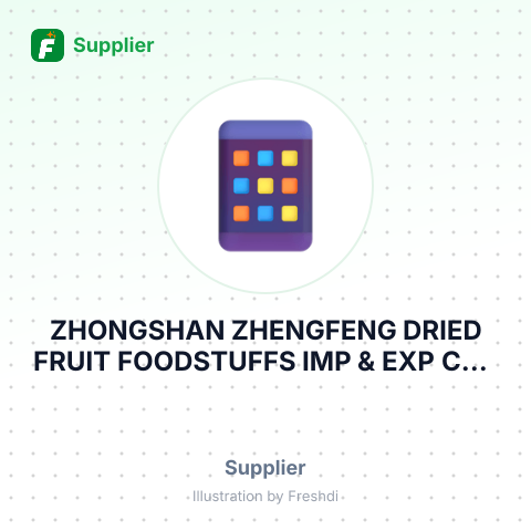 ZHONGSHAN ZHENGFENG DRIED FRUIT FOODSTUFFS IMP & EXP CO., LTD – summary card, no photo uploaded yet