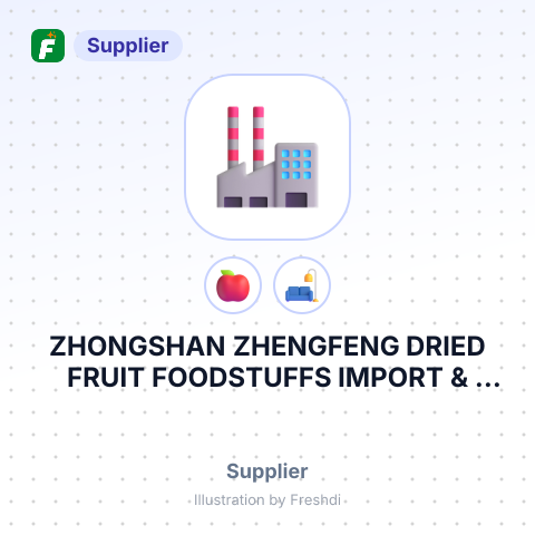 ZHONGSHAN ZHENGFENG DRIED FRUIT FOODSTUFFS IMPORT & EXPORT CO.,LTD – summary card, no photo uploaded yet
