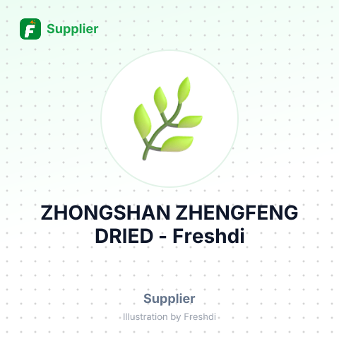 ZHONGSHAN ZHENGFENG DRIED – summary card, no photo uploaded yet