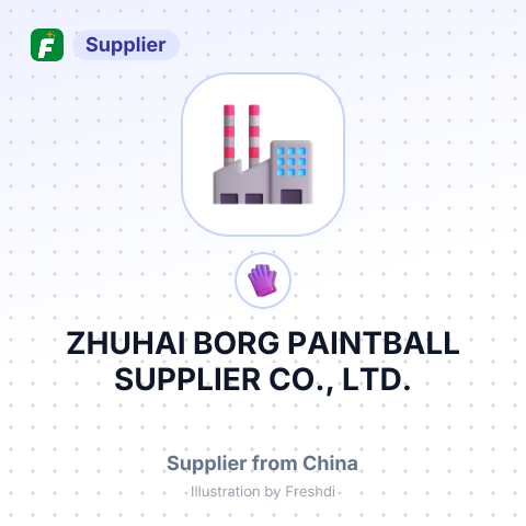 ZHUHAI BORG PAINTBALL SUPPLIER CO., LTD. – summary card, no photo uploaded yet