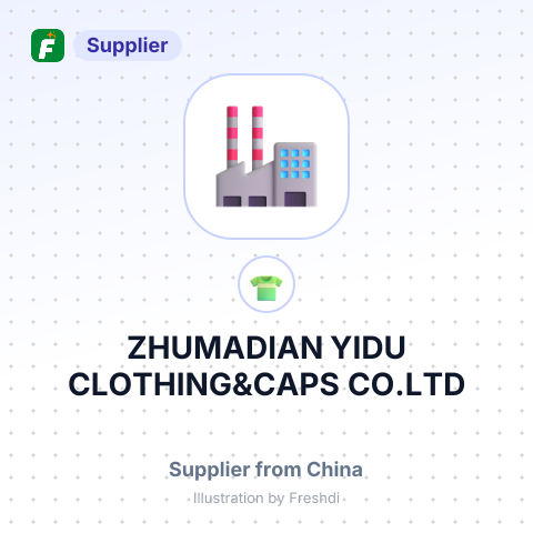 ZHUMADIAN YIDU CLOTHING&CAPS CO.LTD – summary card, no photo uploaded yet