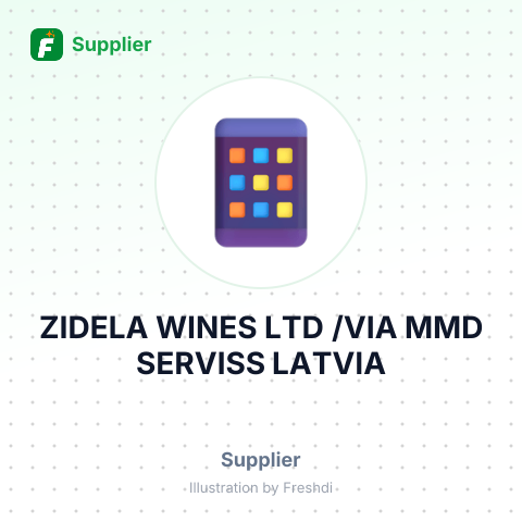 ZIDELA WINES LTD /VIA MMD SERVISS LATVIA – summary card, no photo uploaded yet