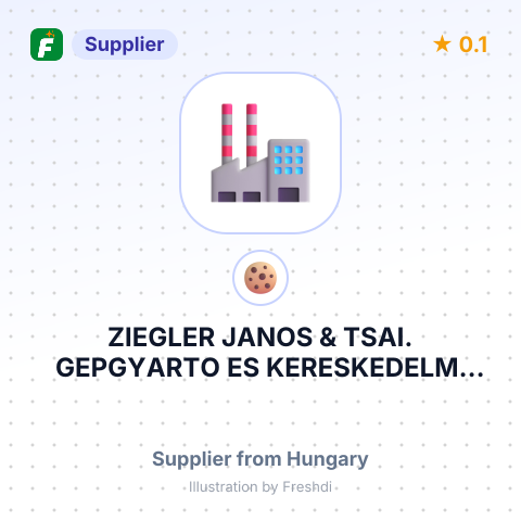 ZIEGLER JANOS & TSAI. GEPGYARTO ES KERESKEDELMI BETETI TARSASAG – summary card, no photo uploaded yet