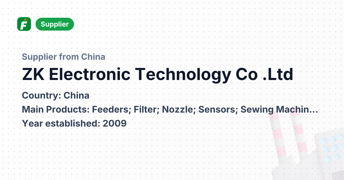 ZK Electronic Technology Co .Ltd | Freshdi