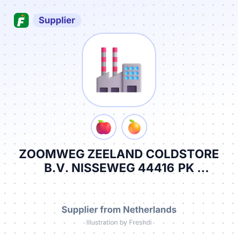 ZOOMWEG ZEELAND COLDSTORE B.V. NISSEWEG 44416 PK KRUININGEN THE NETHERLANDS – summary card, no photo uploaded yet