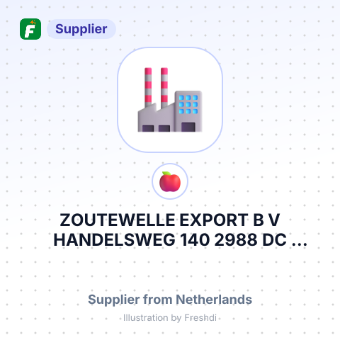 ZOUTEWELLE EXPORT B V HANDELSWEG 140 2988 DC RIDDERKERK NEDERLAND – summary card, no photo uploaded yet