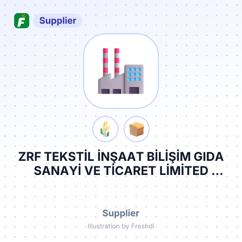 ZRF TEKSTİL İNŞAAT BİLİŞİM GIDA SANAYİ VE TİCARET LİMİTED ŞİRKETİ – summary card, no photo uploaded yet