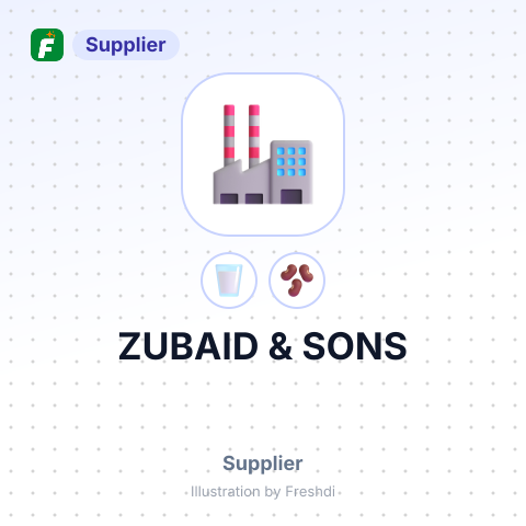 ZUBAID & SONS – summary card, no photo uploaded yet