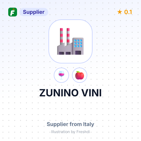 ZUNINO VINI – summary card, no photo uploaded yet