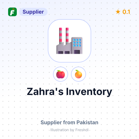 Zahra's Inventory  – summary card, no photo uploaded yet