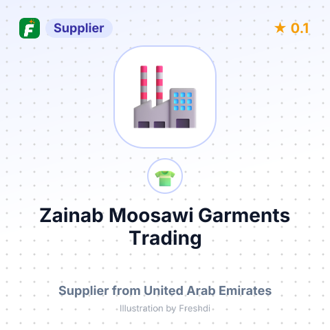 Zainab Moosawi Garments Trading  – summary card, no photo uploaded yet