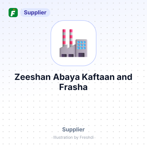 Zeeshan Abaya, Kaftaan and Frasha – summary card, no photo uploaded yet