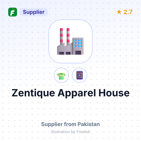 Zentique Apparel House – summary card, no photo uploaded yet