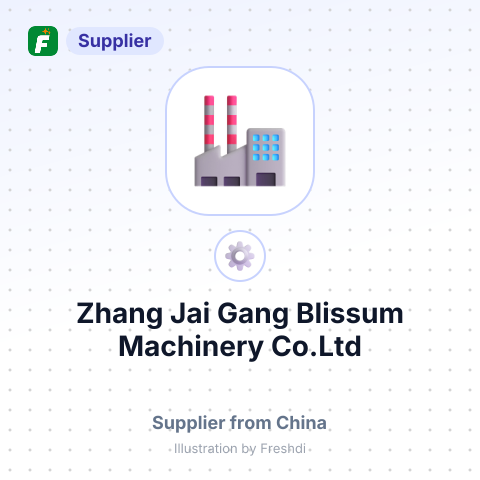 Zhang Jai Gang Blissum Machinery Co.Ltd – summary card, no photo uploaded yet