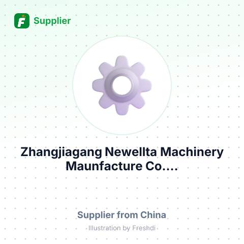Zhangjiagang Newellta Machinery Maunfacture Co.... – summary card, no photo uploaded yet