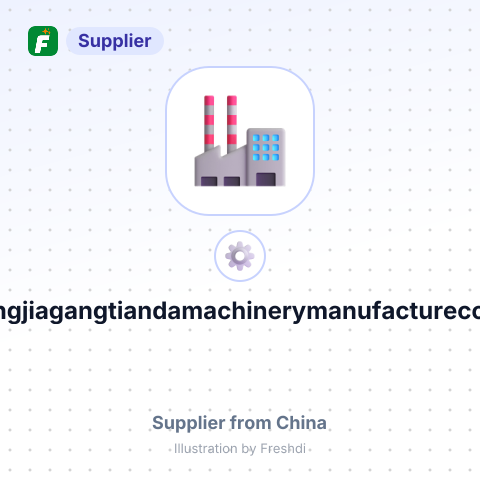 Zhangjiagangtiandamachinerymanufactureco.,ltd – summary card, no photo uploaded yet