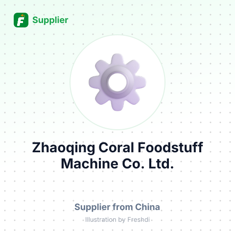 Zhaoqing Coral Foodstuff Machine Co., Ltd. – summary card, no photo uploaded yet