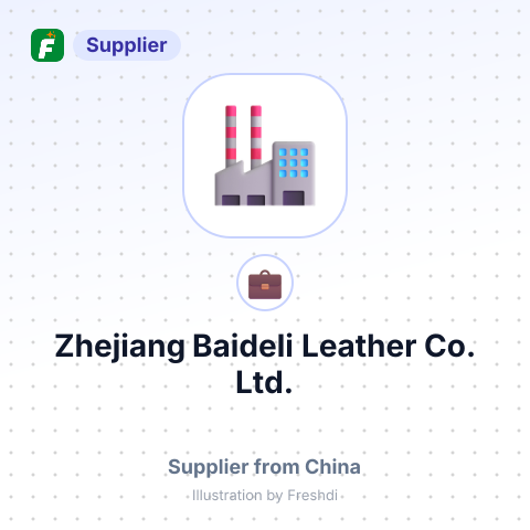 Zhejiang Baideli Leather Co., Ltd. – summary card, no photo uploaded yet