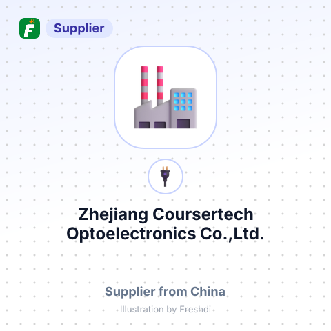 Zhejiang Coursertech Optoelectronics Co.,Ltd. – summary card, no photo uploaded yet