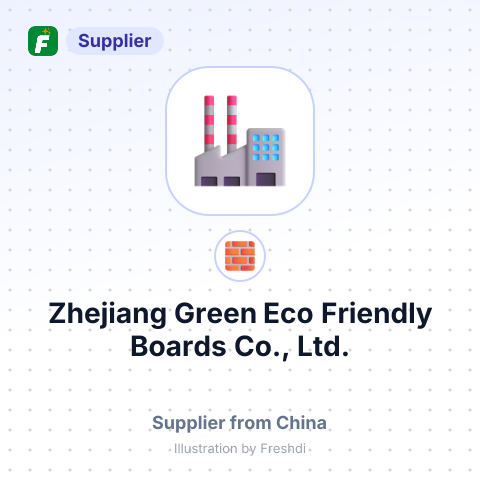 Zhejiang Green Eco Friendly Boards Co., Ltd. – summary card, no photo uploaded yet