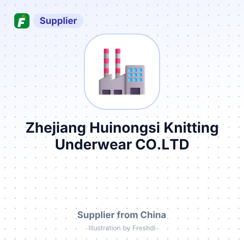 Zhejiang Huinongsi Knitting Underwear CO.LTD – summary card, no photo uploaded yet