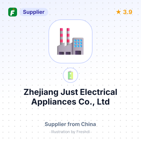 Zhejiang Just Electrical Appliances Co., Ltd – summary card, no photo uploaded yet