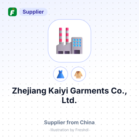 Zhejiang Kaiyi Garments Co., Ltd. – summary card, no photo uploaded yet