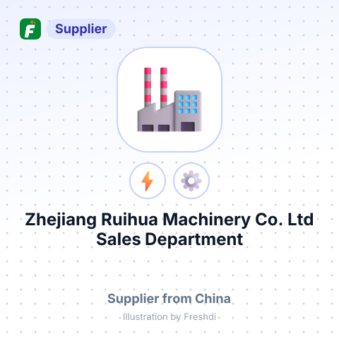 Zhejiang Ruihua Machinery Co., Ltd Sales Department – summary card, no photo uploaded yet