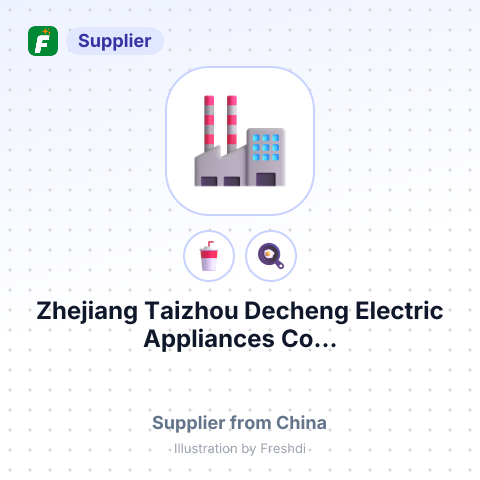 Zhejiang Taizhou Decheng Electric Appliances Co... – summary card, no photo uploaded yet