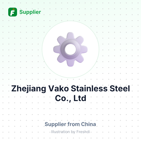 Zhejiang Vako Stainless Steel Co., Ltd – summary card, no photo uploaded yet