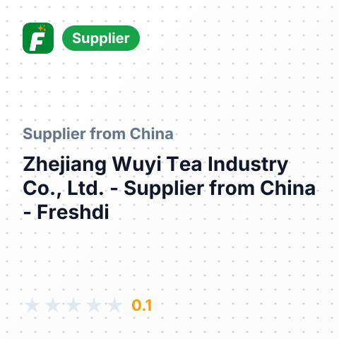 Zhejiang Wuyi Tea Industry Co., Ltd.  – summary card, no photo uploaded yet