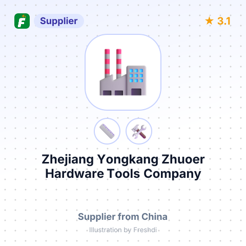 Zhejiang Yongkang Zhuoer Hardware Tools Company – summary card, no photo uploaded yet