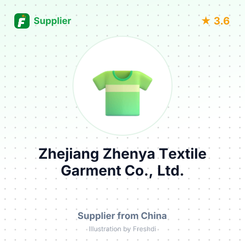 Zhejiang Zhenya Textile Garment Co., Ltd. – summary card, no photo uploaded yet